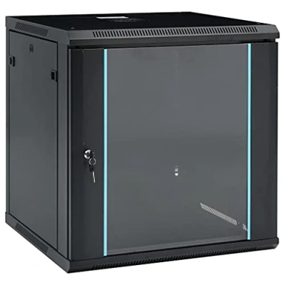 Afbeelding van vidaXL Netwerkkast Muur 12U 19&quot; IP20 Netwerk Kast Patchkast Serverkast Computer Computeraccessoire Computerkast Pc Computernetwerk Server