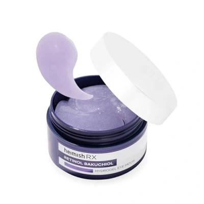 Afbeelding van HEIMISH RX Retinol Bakuchiol Hydrogel Oogpatches Anti Aging Onder Oog Patches, Hydraterende Formule met Retinol, 2% Niacinamide tegen Donkere Kringen, Wallen en Rimpels, 1,4 g/60 stuks