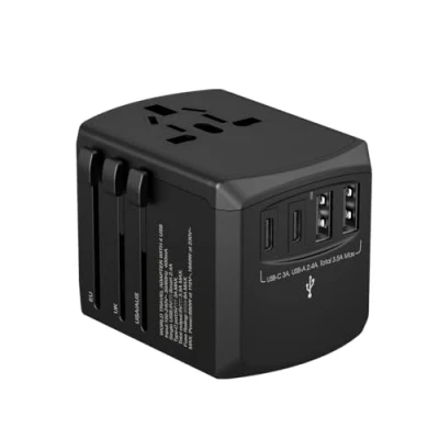 Afbeelding van Xoopar, 15W AUS/EU/UK/US reisadapter, Zwart