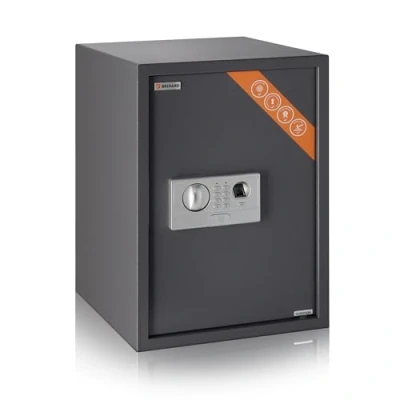 Afbeelding van Brihard Grote Biometrische Kluis XL 2 in 1 Digitaal Toetsenbord en Vingerafdruk Privékluis 50x35x36cm LED, Schokbestendig Slot Elektronische