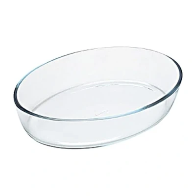 Afbeelding van Pyrex Iconic&#039;s Ovenschaal Ovaal 4,2 liter Transparant Borosilicaatglas
