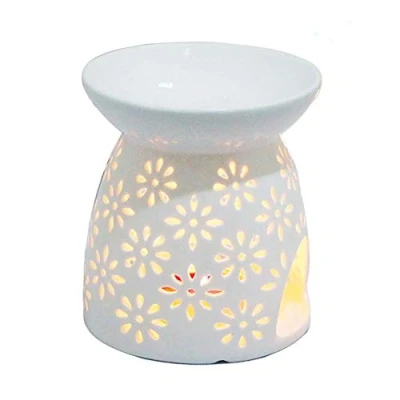 Afbeelding van Nacht Geur Lamp Keramische Essentie Olie Brander Kaars Wierook Aromatherapie Kachel Diffuser Thee Licht Houder Kandelaars (1#)