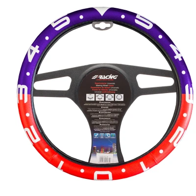 Afbeelding van Simoni Racing Stuurwielhoes Clock 37 39cm Multi color Eco Leder