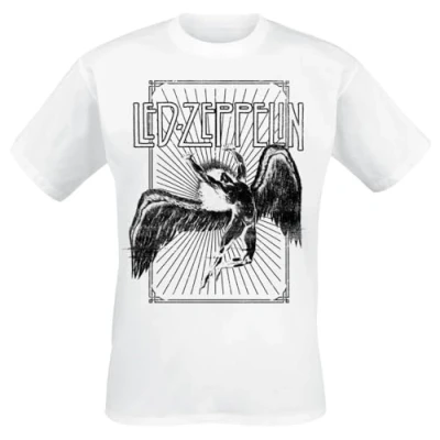 Afbeelding van Led Zeppelin Icarus Burst Dames T shirt S Wit