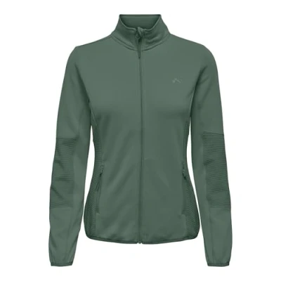 Afbeelding van Only play jetta fleece vest in de kleur groen.