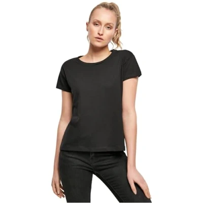 Afbeelding van Build Your Brand Ladies Box Tee, T shirt voor dames. zwart M