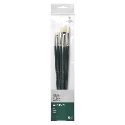 Afbeelding van Winsor&amp;Newton Penselen Long Handle 5 pack V.1