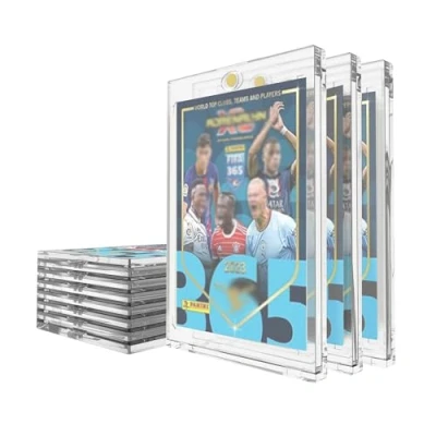 Afbeelding van Mcbazel 10 stuks magnetische kaarthouder, gamekaarthouder, 35PT, harde beschermende opberghoes voor gamekaarten met UV bescherming, transparant