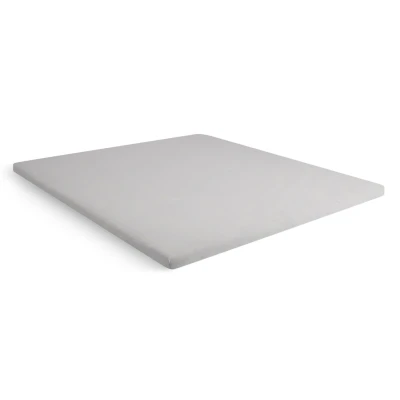 Afbeelding van Beter Bed Select Jersey Hoeslaken voor Topper 100% Katoen 200 x 220 cm Lichtgrijs