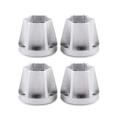 Afbeelding van INJORA RC 12mm Driver Hex Hub Adapter metalen accessoires set 4pcs voor 1/10 Crawler 1,9 of 2,2 velgen Axial SCX10 Traxxas TRX4 D90 (Zilver, 18mm)