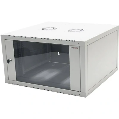 Afbeelding van LogiLink W12E66B 19inch wandkast (b x d) 600 mm 560 12 HE Zwart (RAL 9005)