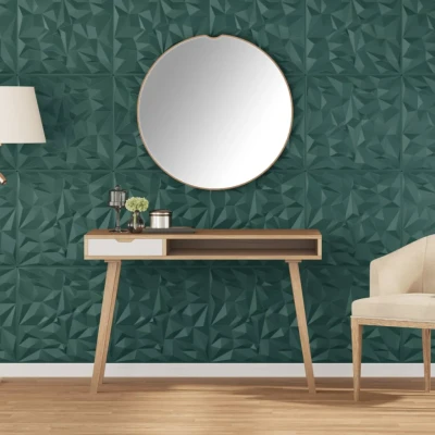 Afbeelding van vidaXL 48 st Wandpanelen amethist 12 m² 50x50 cm XPS groen
