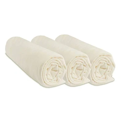 Afbeelding van Easy Dort Hoeslaken voor babybed of wieg, 40 x 80/40 90 cm, van bamboe, kleur ecru