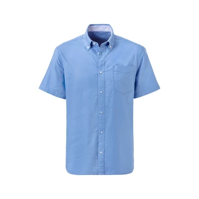 Afbeelding van H.I.S Overhemd met korte mouwen Regular fit button down kraag, 100% katoen