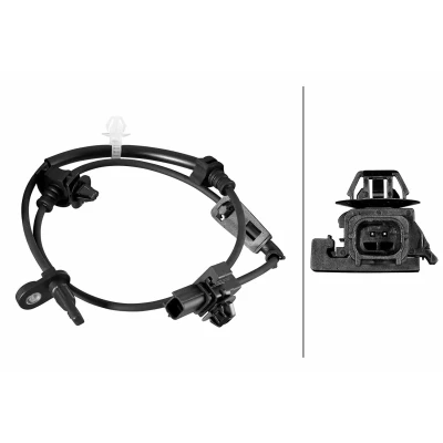 Afbeelding van HELLA 6PU 358 219 211 ABS Sensor Met verbindingsstuk Geluidsensor 2 polig 735mm HONDA: CR V IV (RM) 2.0, 2.4 AWD, 1.6 i DTEC, 2.0 iVtec