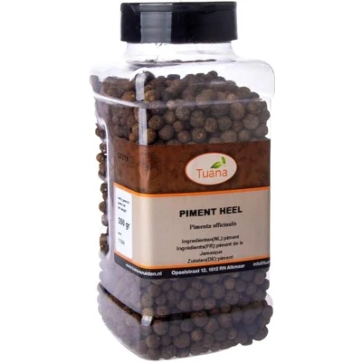 Afbeelding van Tuana Kruiden Pimentkorrels Strooibus 350 Gram Zonder Zout GP0219