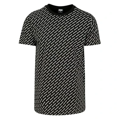 Afbeelding van Urban Classics Allover LOGO TEE Tshirt print, Heren, Maat: Large, Black
