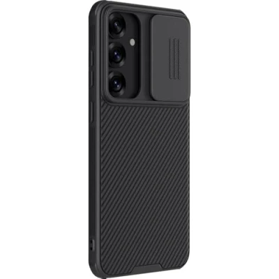 Afbeelding van Nillkin CamShield Hoesje Geschikt voor Samsung Galaxy S25 Back Cover met Camera Slider Extra Bescherming Zwart