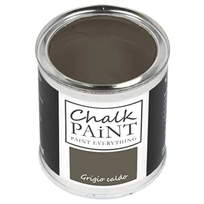 Afbeelding van CHALK PAINT EVERYTHING Warm Grijs 250 ml zonder papier, alle materialen gemakkelijk te verven
