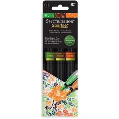 Afbeelding van Spectrum Noir Sparkle 3 Pen Sets Earthy Natural