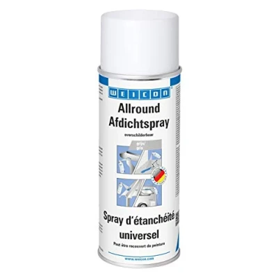 Afbeelding van WEICON Allround Afdichtspray 400 ml watervaste vloeibare kunststof grijs