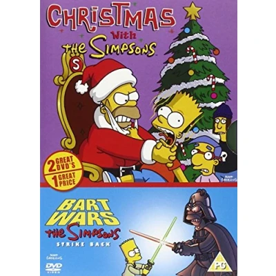 Afbeelding van Christmas with The Simpsons &amp; Bart Wars strike back 2 DVD box