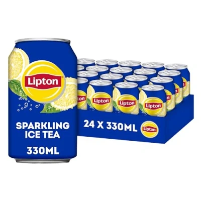 Afbeelding van Lipton Original Ice Tea Sparkling, een heerlijk verfrissende ijsthee 24 x 330 ml Voordeelverpakking