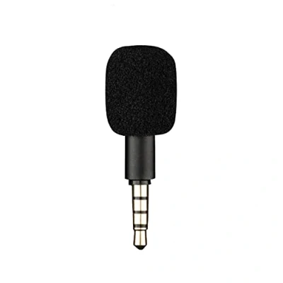 Afbeelding van Mini Draagbare Microfoon Jack 3.5mm Aux 4 Pole/3 Pole Karaoke Mic Voor Recorder Mobiele Telefoon Smart Computer Laptop (Zwart Pools)