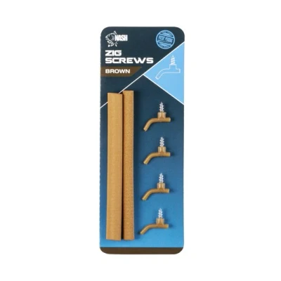 Afbeelding van Nash Zig Screw Kit Small Brown (4 stuks)