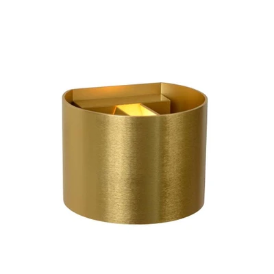 Afbeelding van Lucide XIO Wandlamp LED Dimb. G9 Mat Goud / Messing