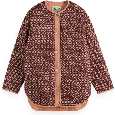 Afbeelding van Scotch &amp; Soda REVERSIBLE BLOCKPRINT LINER JACKET Dames Jas Maat M
