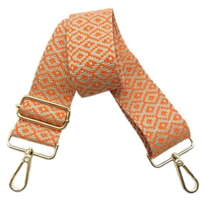 Afbeelding van schouderriem voor tas, 5 cm, breed, verstelbaar, verwisselbare met goudkleurige gesp, dames, doe het zelf, schouderriem, accessoires (oranje), 07