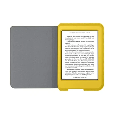 Afbeelding van Kobo Nia Hoes SleepCover Bookcase Lemon Kunstleder E Reader Hoezen