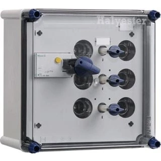 Afbeelding van Eaton holec halyester installatiekast 270x270mm 4 groepen 3f 1 als hs 40a 4p 1864303