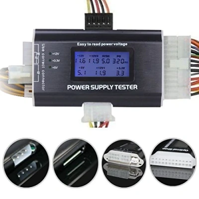 Afbeelding van LEAGY 20/24 4/6/8 Pin 4,6 cm LCD Computer PC Power Supply Tester voor SATA, IDE, HDD, ATX, ITX, Byi stekker