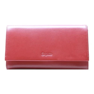 Afbeelding van Esquire New Silk Ladies Long Wallet Red