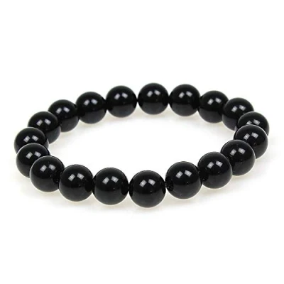 Afbeelding van MJDCB 10 mm Natuurlijke Obsidiaan Armband Energiegenezende Kralen