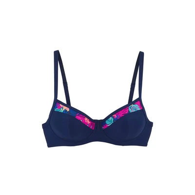 Afbeelding van Lascana Beugelbikinitop Exotic met bedrukte rand aan de cups