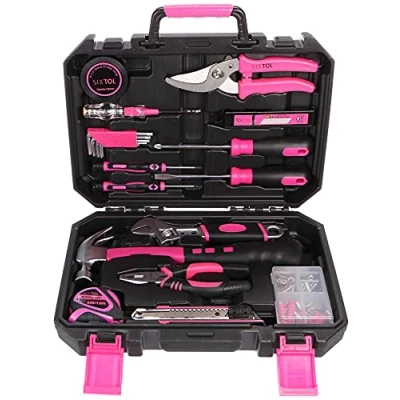 Afbeelding van SIXTOL Home Pink 88 Gereedschapsset in koffer, voor thuisgebruik