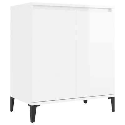 Afbeelding van Dressoir 60x35x70 cm spaanplaat hoogglans wit