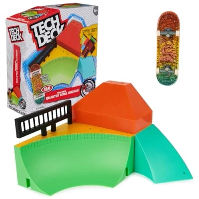 Afbeelding van Tech Deck X Connect Quarter Bowl Ruckus Aanpasbare Ramp set met vingerskateboard