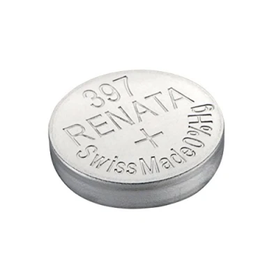 Afbeelding van Renata Horloge Batterij Zwitserse Gemaakt 397 Of SR726SW AG2 1.5V 1 x or SR 726 SW ZILVER