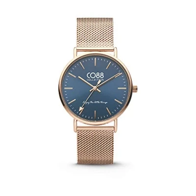 Afbeelding van CO88 Horloge staal/mesh 36 mm rosékleurig 8CW 10014