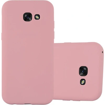Afbeelding van Cadorabo Hoesje geschikt voor Samsung Galaxy A7 2017 in CANDY ROZE Beschermhoes gemaakt van flexibel TPU silicone Case Cover