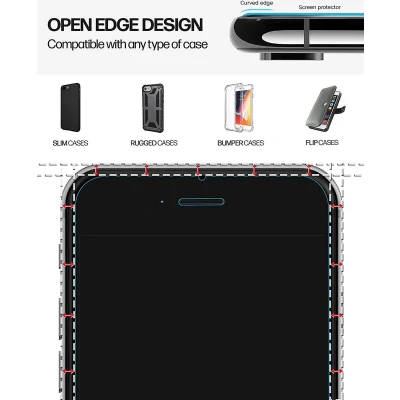 Afbeelding van Power Theory iPhone 8 Plus / 7 Screenprotector Gehard Glas [2 Pak] met Easy Install Kit (te gebruiken case)