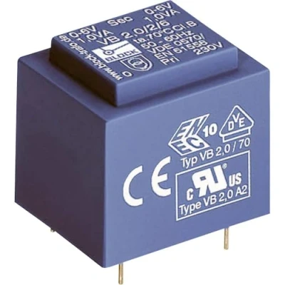 Afbeelding van Block VB 1,2/2/12 Printtransformator 1 x 230 V 2 12 V/AC 1.20 VA 100 mA