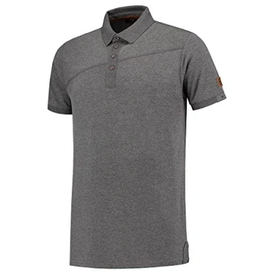 Afbeelding van Tricorp Poloshirt Premium 204002 210gr Slim Fit Stonemel Maat L