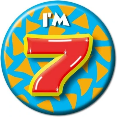 Afbeelding van Paperdreams Button klein i&#039;m 7