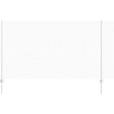 Afbeelding van vidaXL Gelaste Draadhek met 22 U Palen Zilver 1.4x25 m Staal