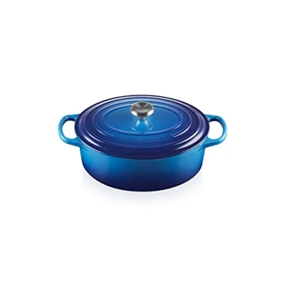 Afbeelding van Le Creuset Braadpan Ovaal Signature Azure ø 27 cm / 4.1 Liter